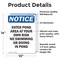 Signmission Enter Pond Area At Your Own Risk, 10 in W x Rectangle, Vinyl Decal OS-2PACK-NS-D-1014-V-12082 - alternate 5